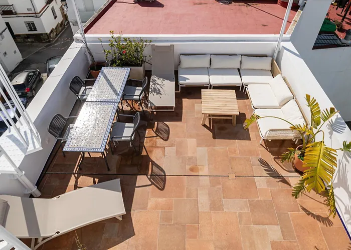 بيت للعطل Casa Cielo Azul - En El Corazon De Conil Junto Al Mar كونيل ذي لا فرونتيرا